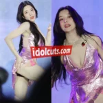 权恩妃 Underwater 舞台 摘要图 侧身 深V亮片裙 湿发 乳沟 臀部曲线 高清